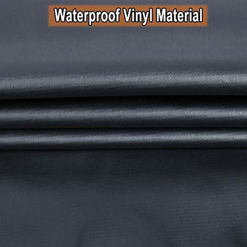 Waterproof Rubber Vinyl Apron with Adjustable Length Neck Strap, Heavy Duty 36.6" Plastic Apron Keeps You Clean and Dry When Dishwashing, Lab Work, Butcher, Dog Grooming, Cleaning Fish, Black image number 4