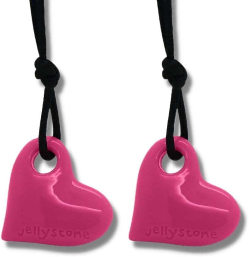 Jellystone Designs Chew Necklace, Heart Pendant