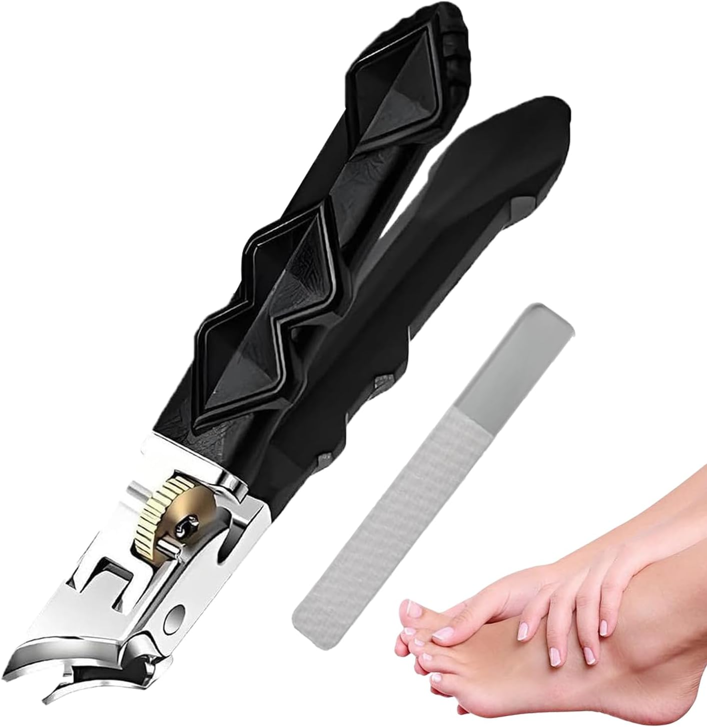 Nail Clipper Set | Slanted Heavy Duty Nail Clippers,Manicure Kit for Household Travel Kids Men Women Elderly Home Bath Spa Salon