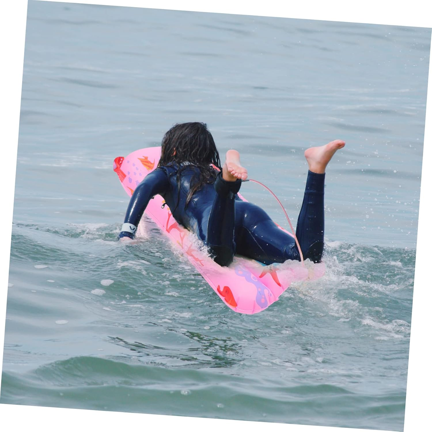 BESPORTBLE Inflatable Surfboard for Swimming Made of PVC Material for Boy Girl'S Water Activities Floating Toy for Pool Beach Use image number 6