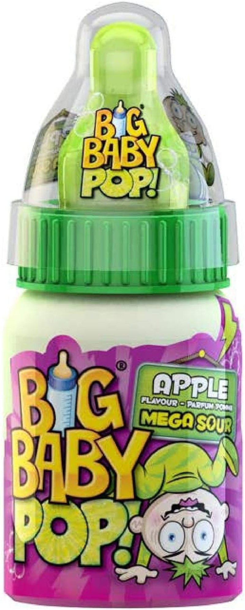 Myriad Big Baby Pop Sour Lollipop Bottle, 12 X 30 Grams image number 5