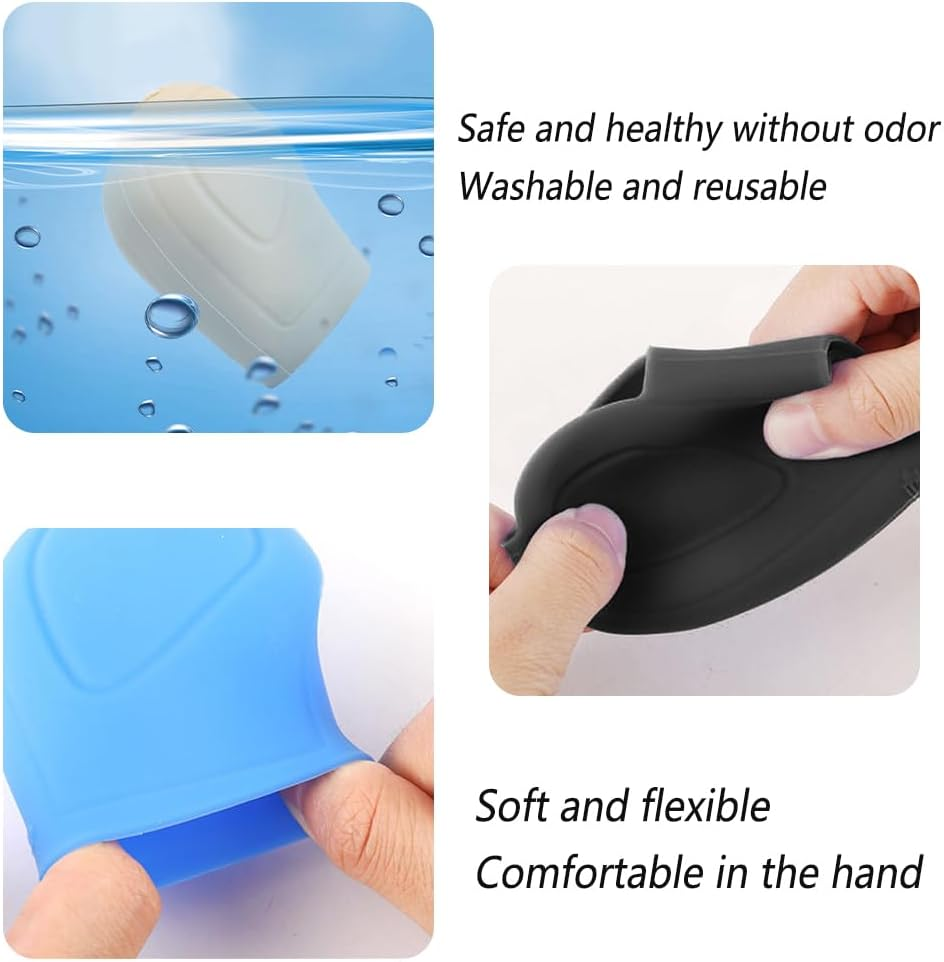 2PCS Car Gear Shift Cover - Silicone Auto Gear Shift Knob Cover - Preventing Automatic Shifter Knobs Aging - Universal Car Interior Decor Accessories for Women or Man (Black) image number 3