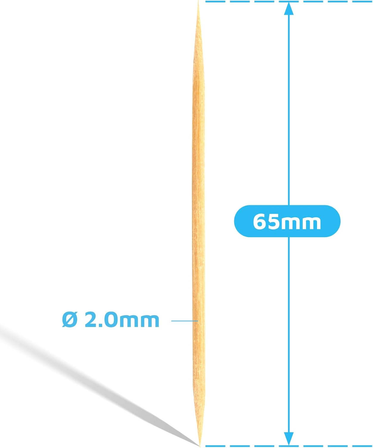 Montopack Bamboo Wooden Toothpicks (Individually Paper Wrapped - 1000 Pieces) image number 3