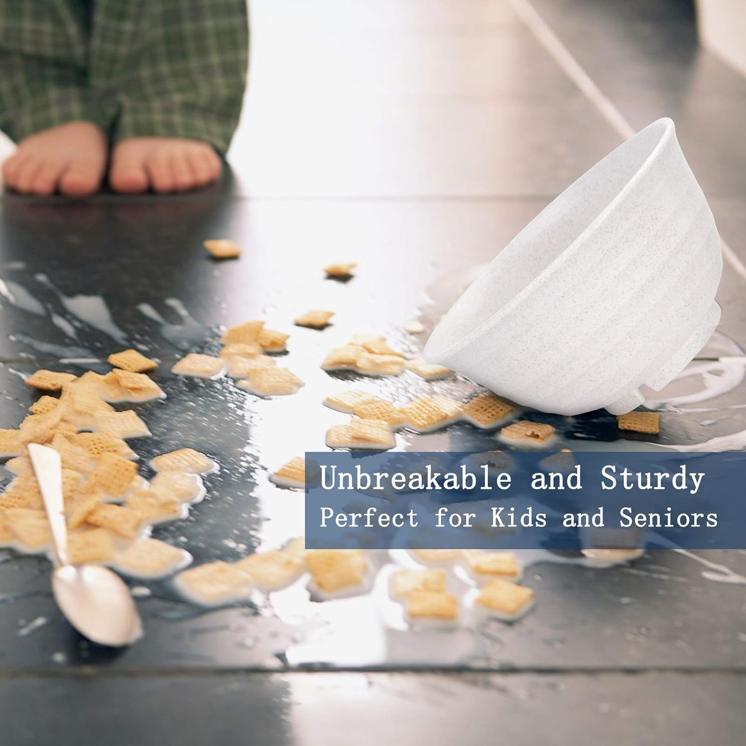 Unbreakable Cereal Bowls 30OZ Set 8 Microwave and Dishwasher Safe BPA Free E-Co Friendly Deep Soup Bowl for Cereal, Salad, Soup, Rice image number 2