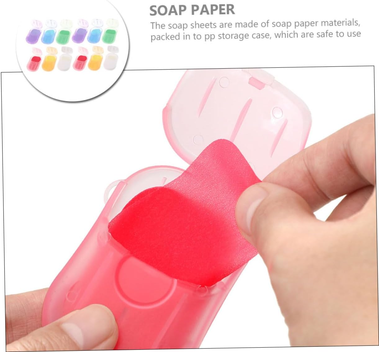 12 Boxes Sheets Paper Soap Mini Soaps Soap Paper Pp Travel Portable Hand Soap image number 4