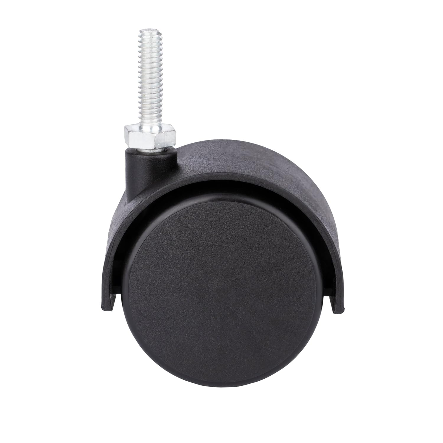 DICASAL 2" Shelving Caster, Swivel Stem Caster Wheel with 1/4" - 20 X 1 Thread Stem for Small Shelf and Furniture Pack of 4 Black (Without Brakes) image number 3