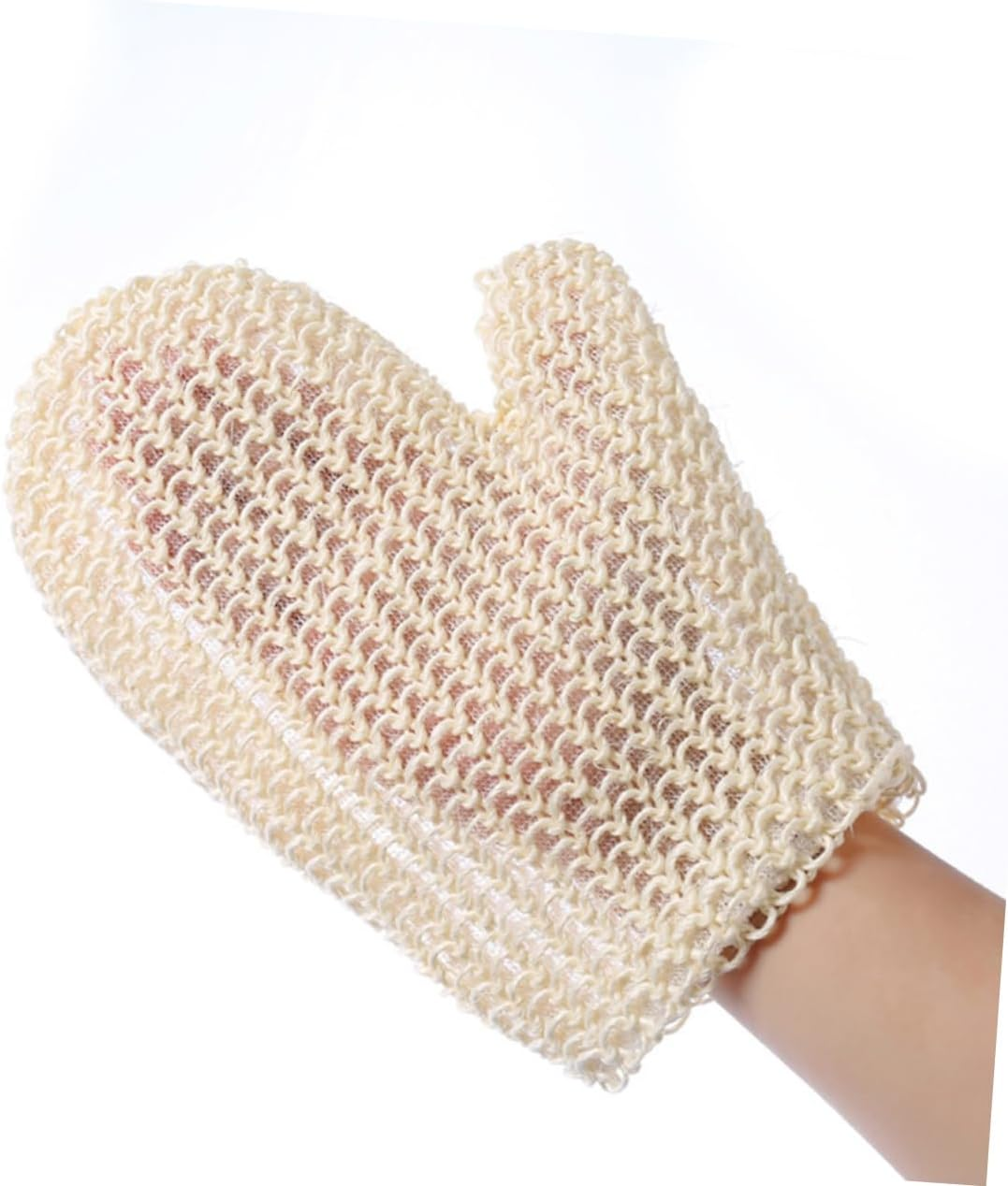 Double Sided Exfoliating Gloves and Bath Mittens Set, Natural Sisal Body Scrubbing Gloves for Shower, Deep Skin Exfoliation and Dead Skin Removal, Suitable for Men and Women Daily image number 3