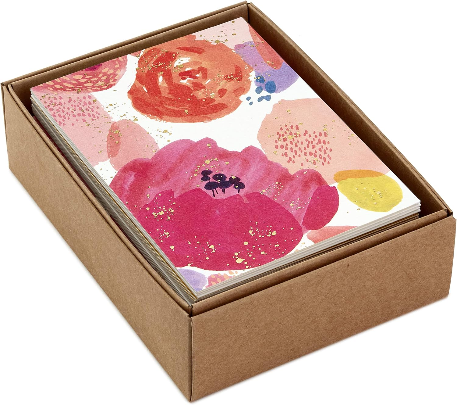 Hallmark Pack of 24 Assorted Blank Cards, Modern Pink and Gold Foil - Modern Pink And Gold Foil Notecards image number 2