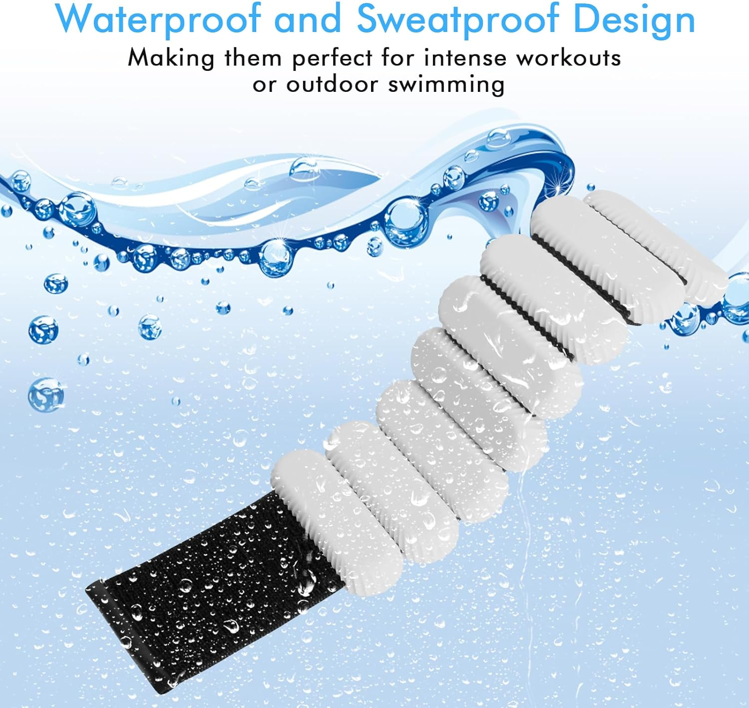 Wrist Ankle Weights for Women, Adjustable Ankle Weights Strength Training Silicone Bracelets Workout Wrist Ankle Weights for Men Women Yoga Running Dance Ankle Arm Leg Weights (2Lb) image number 6