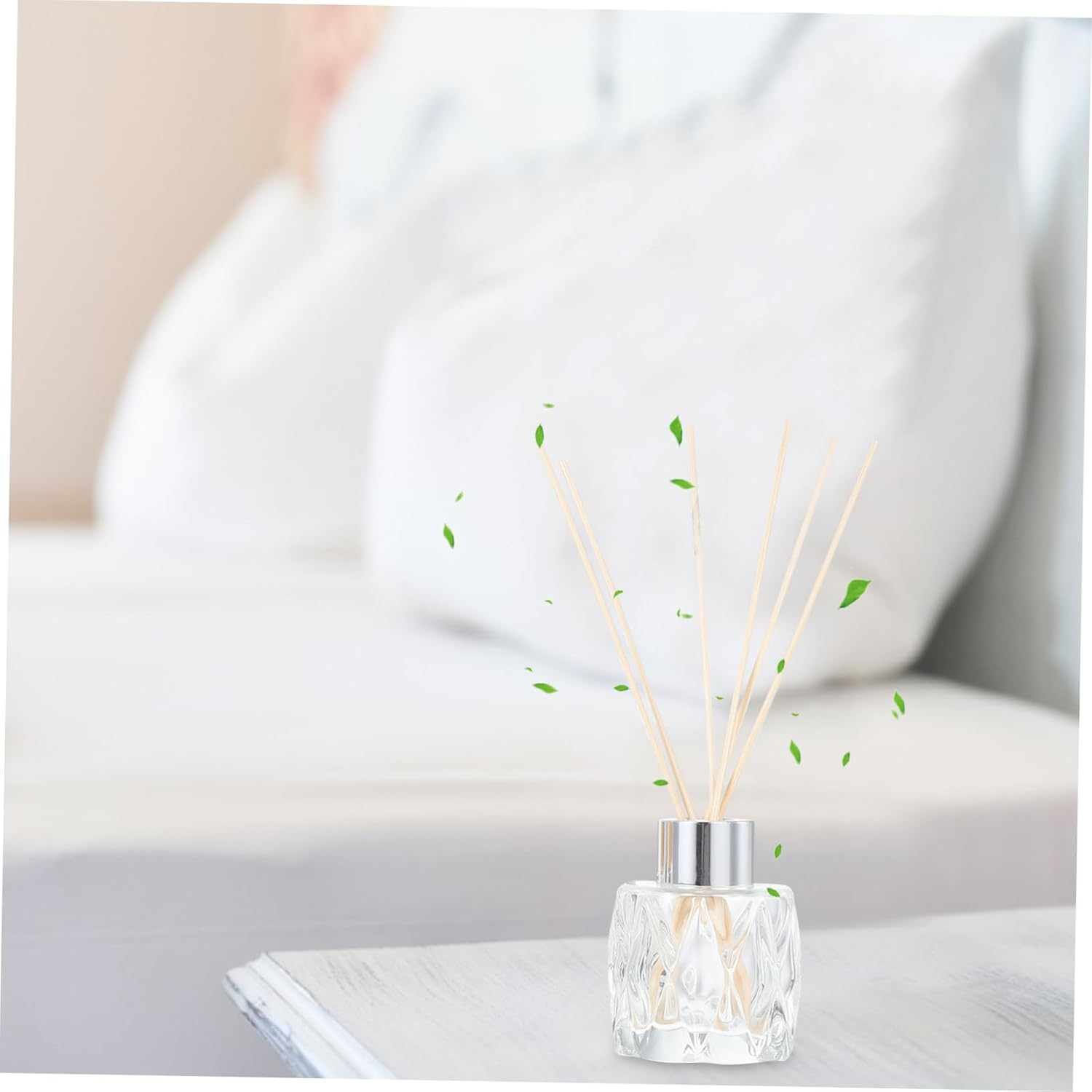 Glass Aromatherapy Bottles Scent Diffuser Containers Essential Oil Dispensers Chic Fragrance Release Bottles Empty for Home Office Decor image number 4