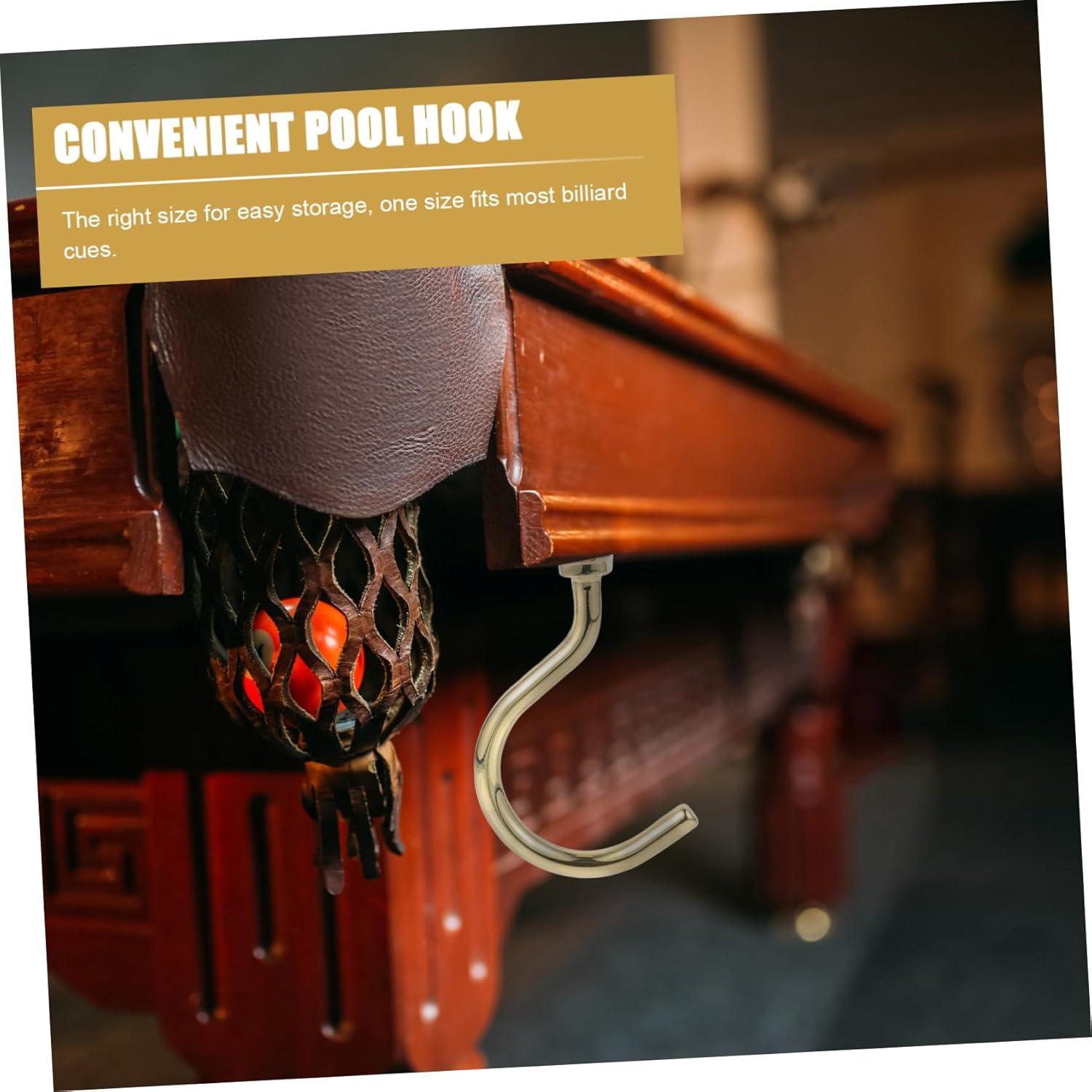HANABASS 5Pcs Metal Pool Cue Rack Replaceable Billiard Hook for Snooker Table Wear-Resistant Pool Hook for Billiard Table Accessories image number 6