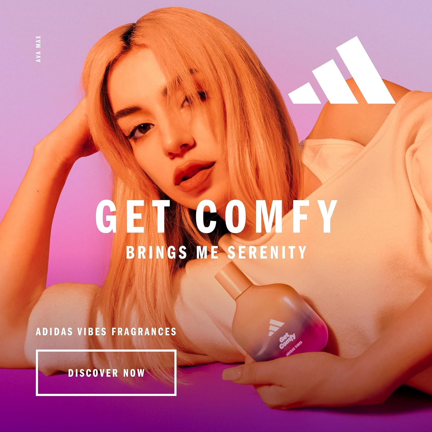 Adidas Vibes Get Comfy Eau De Parfum, for All, 100Ml image number 4