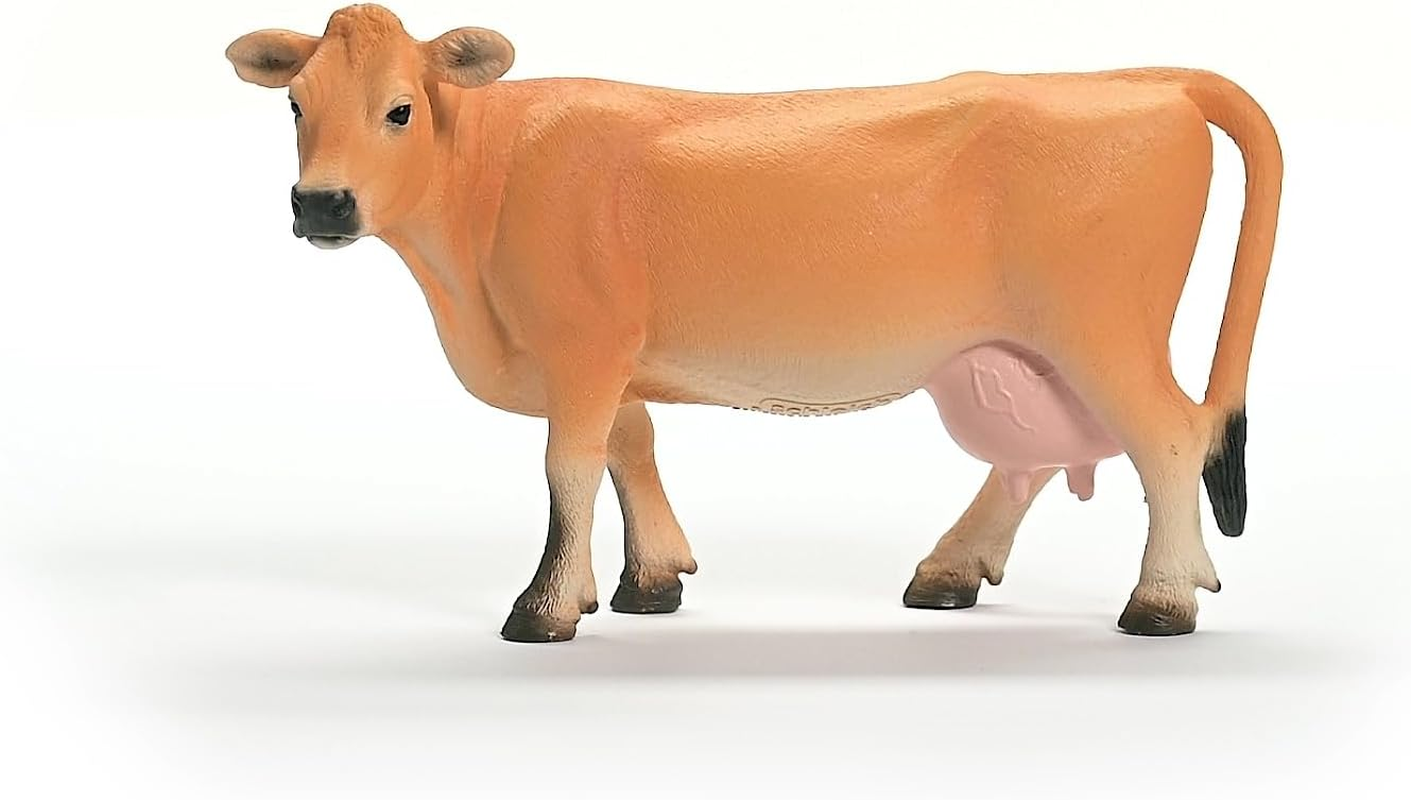 Schleich Farm World - Farm Animal Jersey Cow Toy Figurine - Kids Ages 3+ image number 4