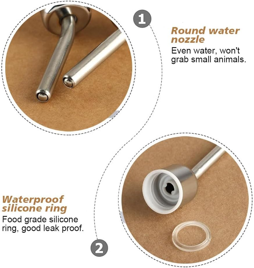 Rabbit Hamster Rat Drinker Drinking Water Bottle Water Drinking Bottle Pet Supplies (1, 180Ml) image number 2