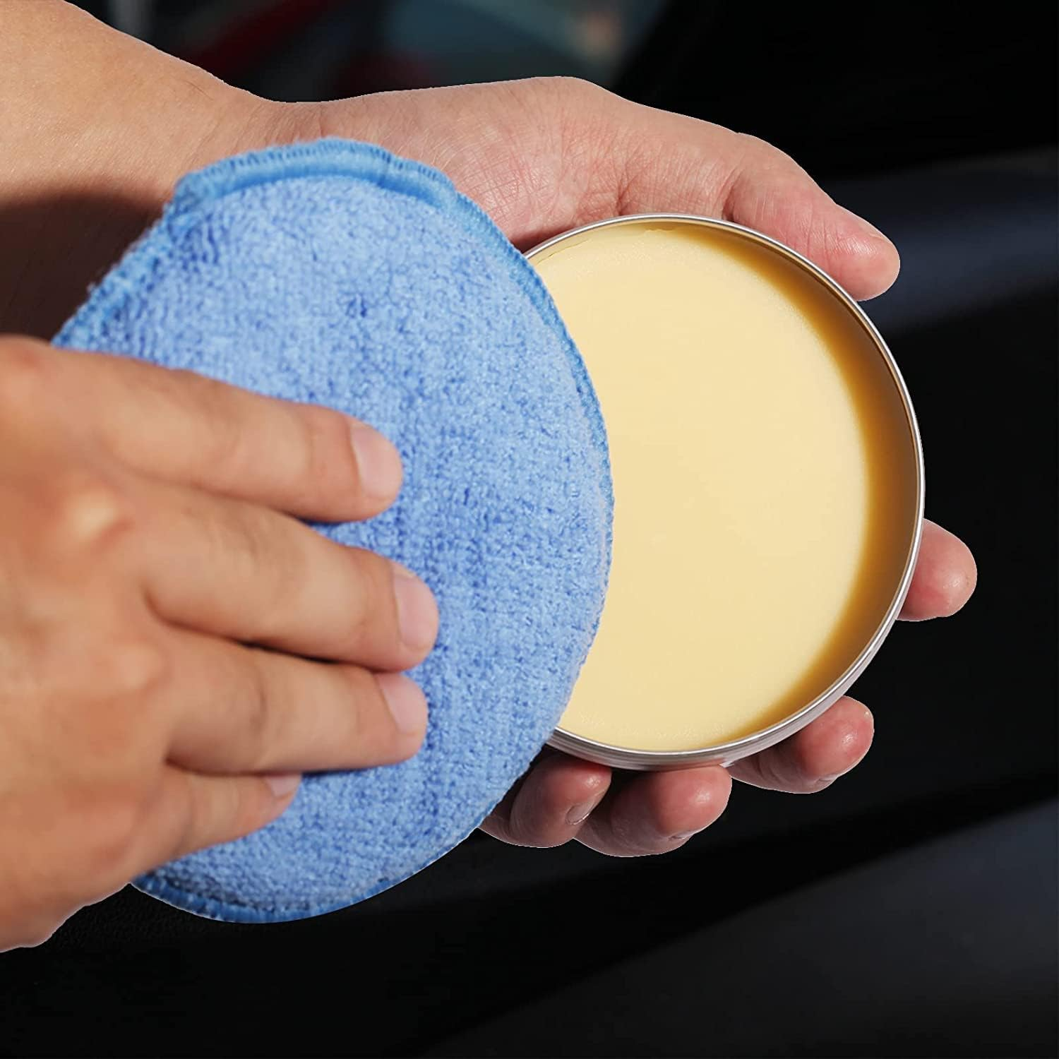Microfiber Wax Applicator Pads, Car Wax Applicator, Buffing & Detail Polishing Foam Pads for Car Cleaning and Fine Polishing (5" Diameter, 6 Pack) image number 4
