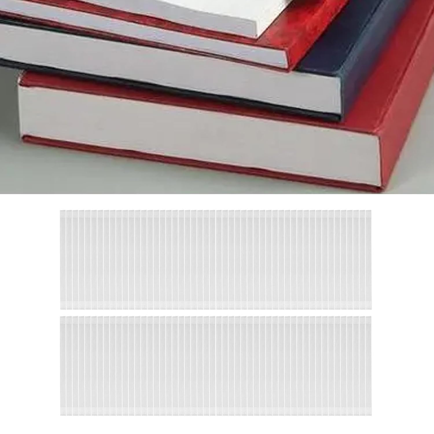 Generic Thermal Glue Strips, Book Binding Glues, Hot Melt Glue Strips for Albums, Documents, Craft Manuals, 100Pcs image number 4