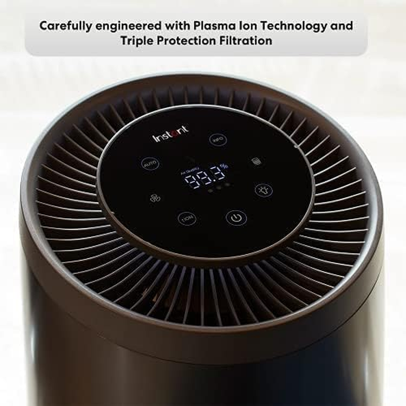 Instantbrands Air Purifier AP300, Plasma Ion Technology & HEPA-13 Filter, Removes 99.9% of Virus Particles from Treated Air*1, Large, Black image number 5