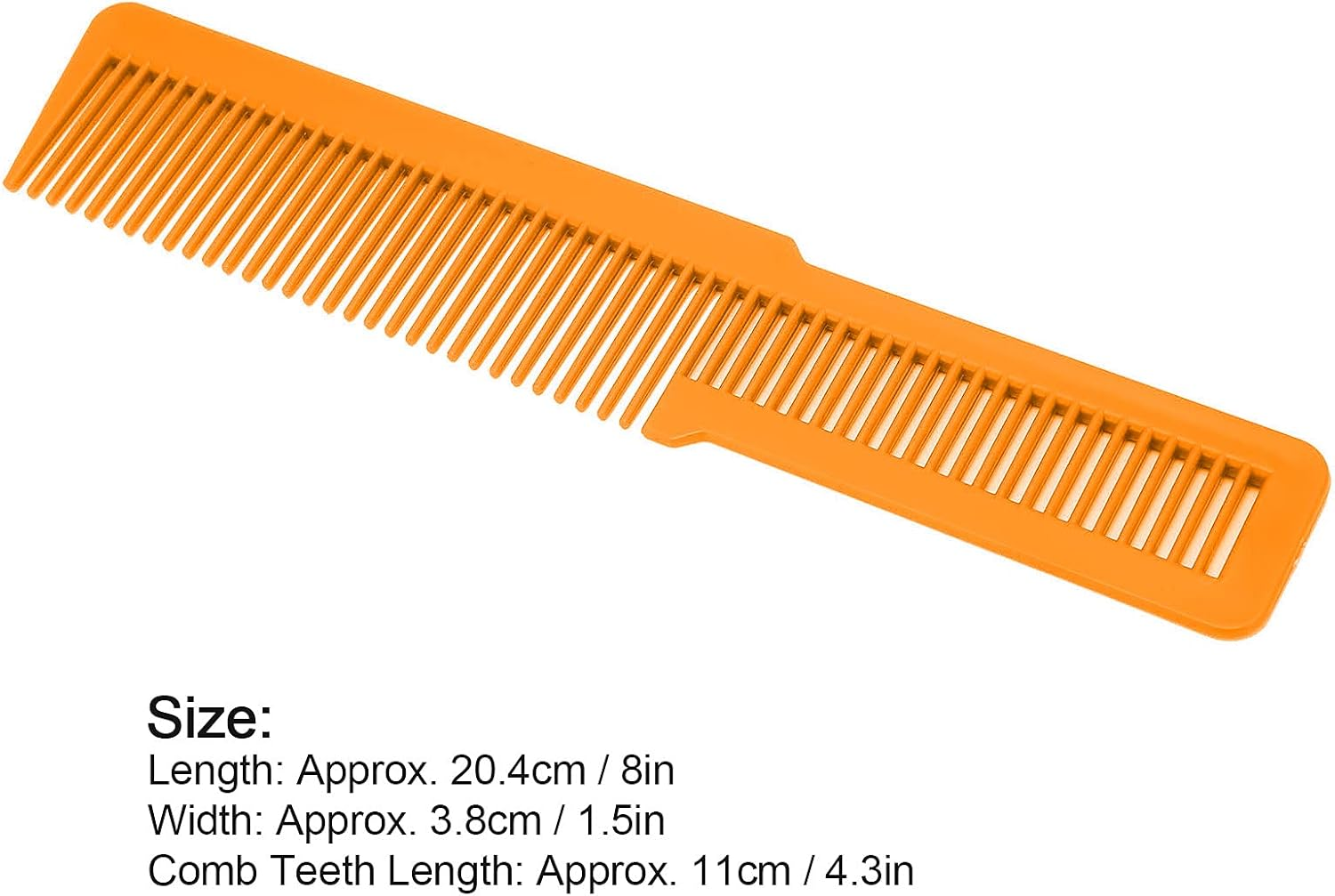 Detangler Comb, Professional Curly Hair Detangling Brush, Fine Wide Toothed Comb for All Hair Types for Women and Men(Orange) image number 4