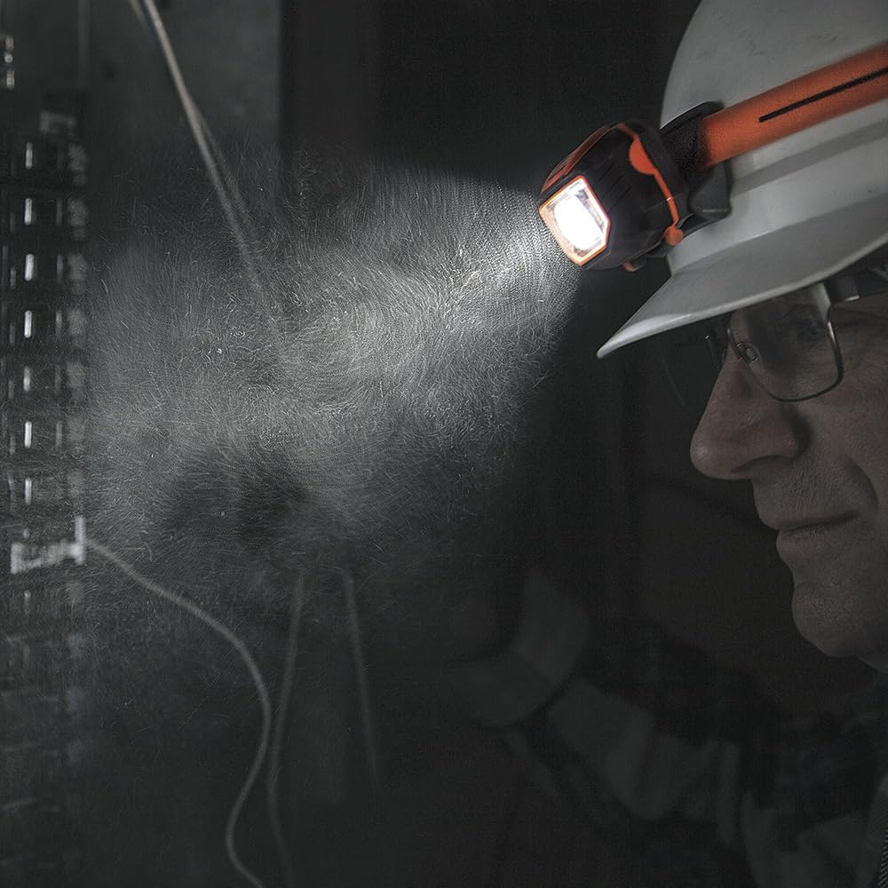 Klein Tools A-56220 LED Headlamp Flashlight with Strap for Hard Hat