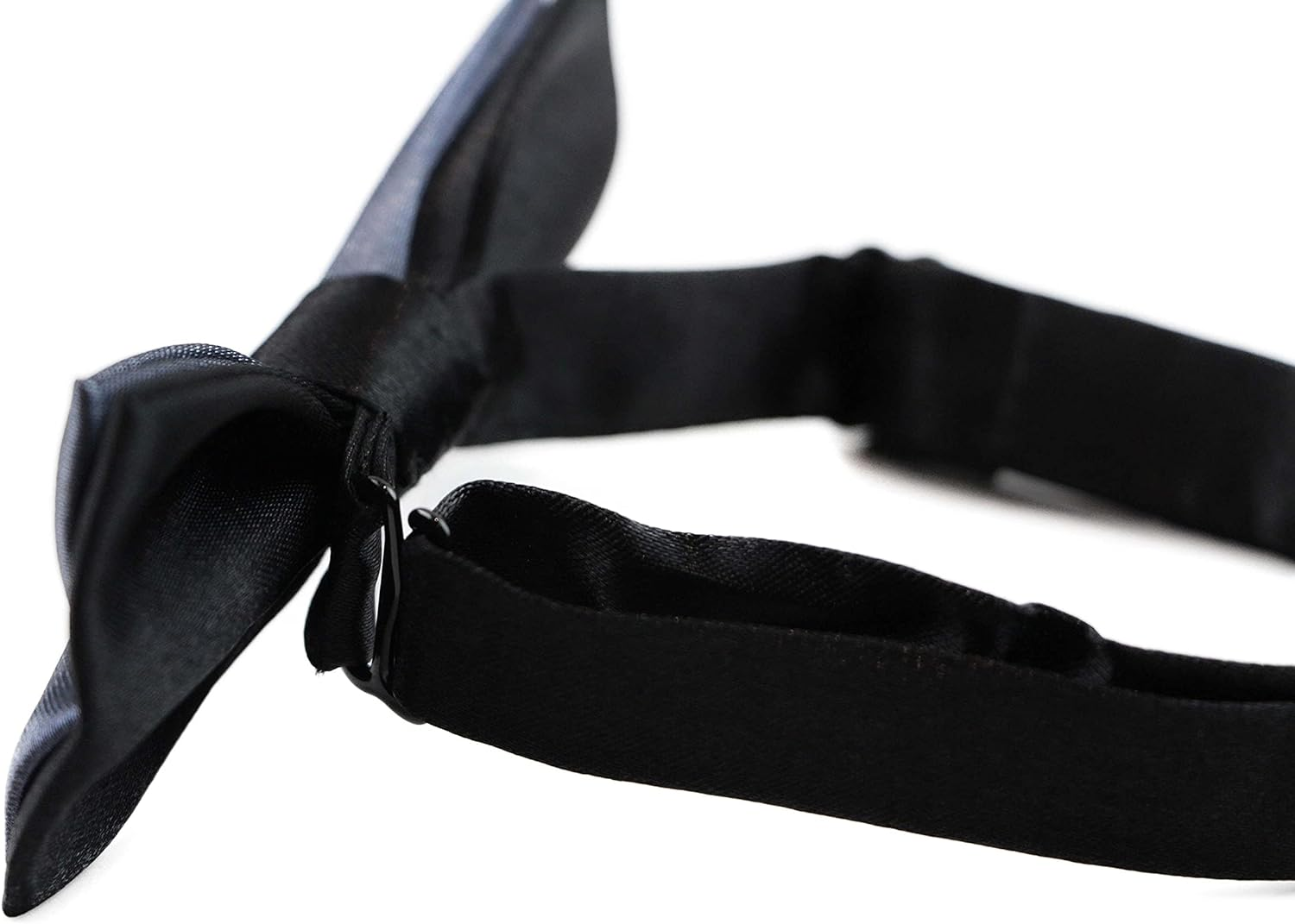 Boys Gunmetal Two Tone Layer Bow Tie Black, Gunmetal image number 1