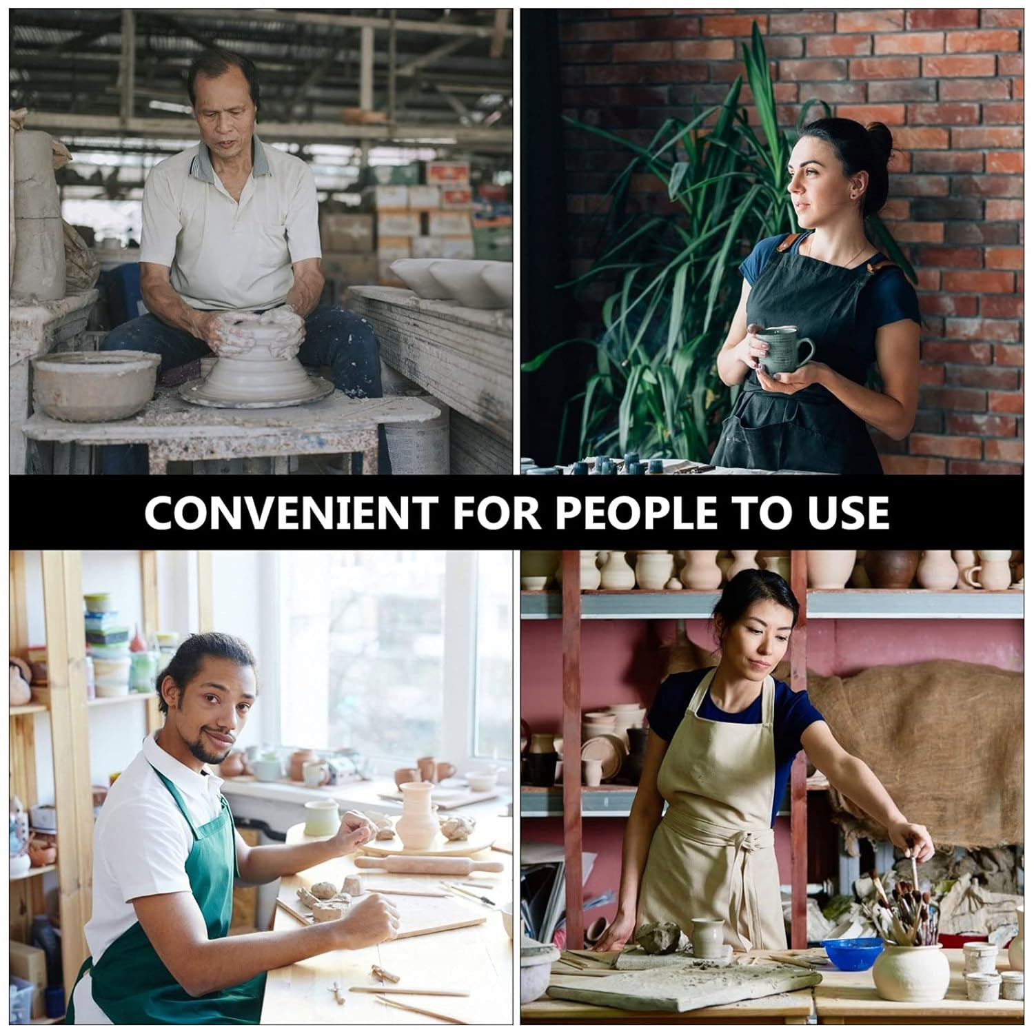 COHEALI Pottery Tools Bent- Leg Plastic Caliper Clay Sculpture Tools Ceramic Measuring Pottery Tool Pottery Calipers for Carving Shaping Sculpting Beginners DIY Craft Caliper Measuring Tool image number 2