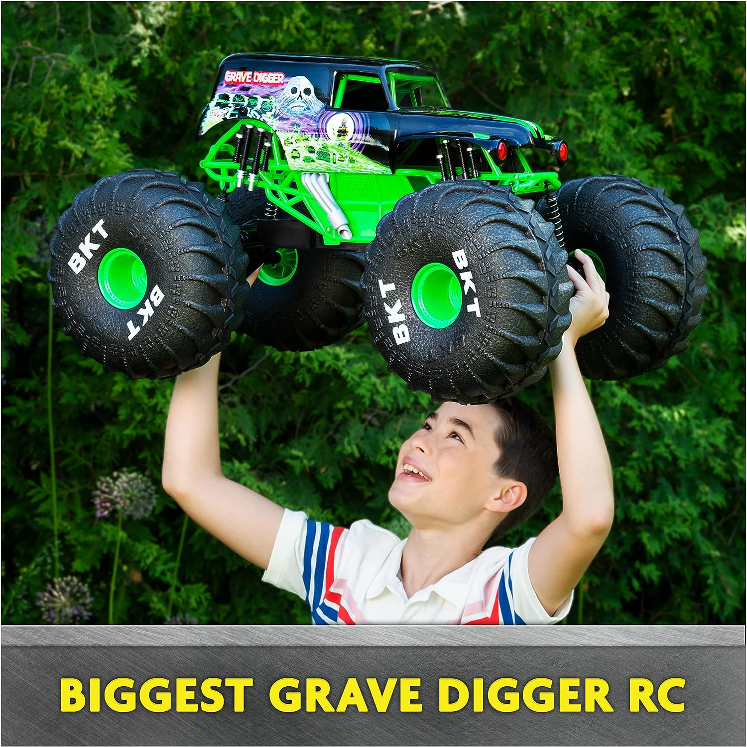 Monster Jam RC Mega Grave Digger Refresh Remote Control Monster Truck image number 1
