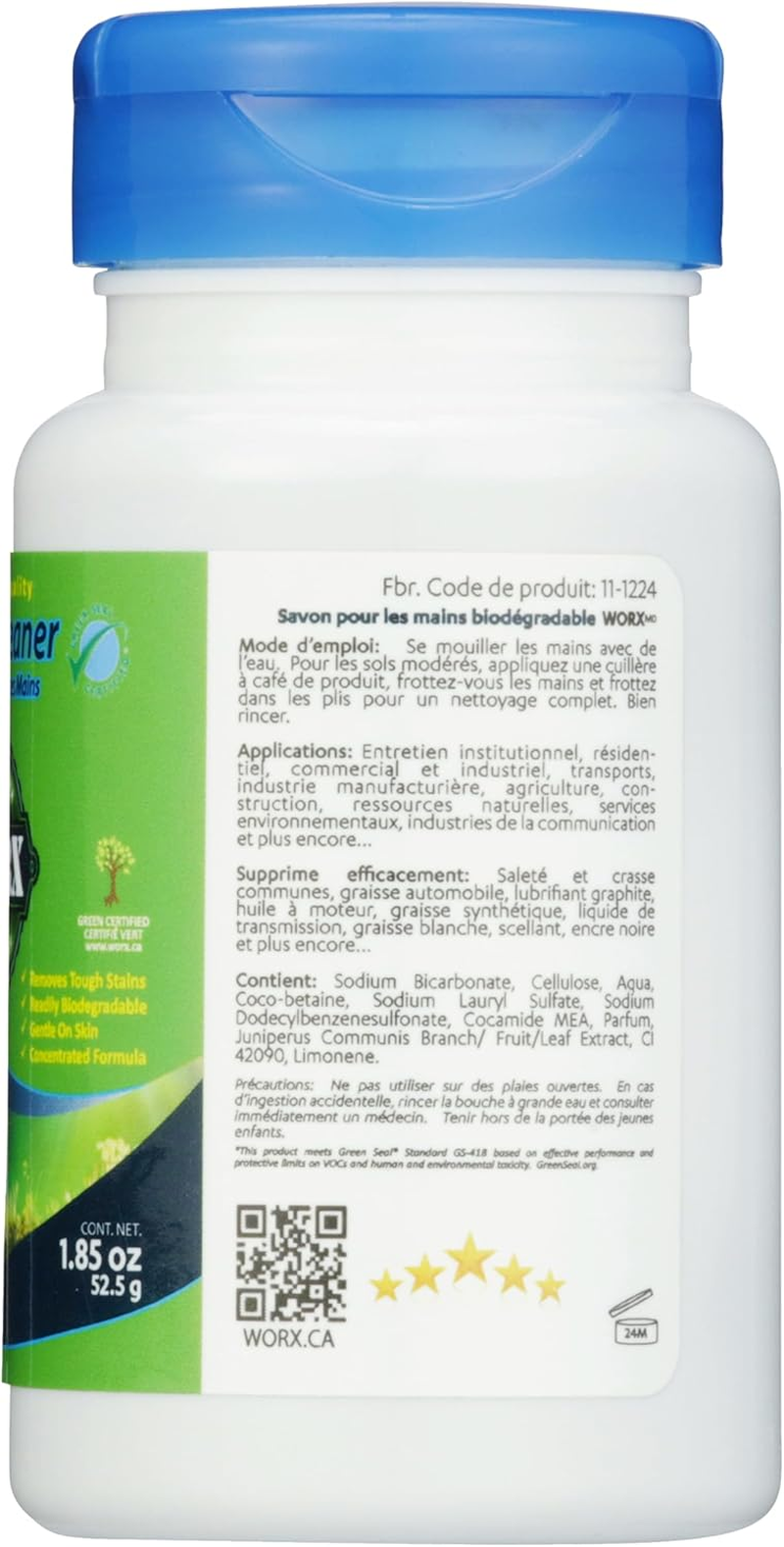 Worx Biodegradable Hand Cleaner (1.85 OZ Hand Cleaner) image number 3