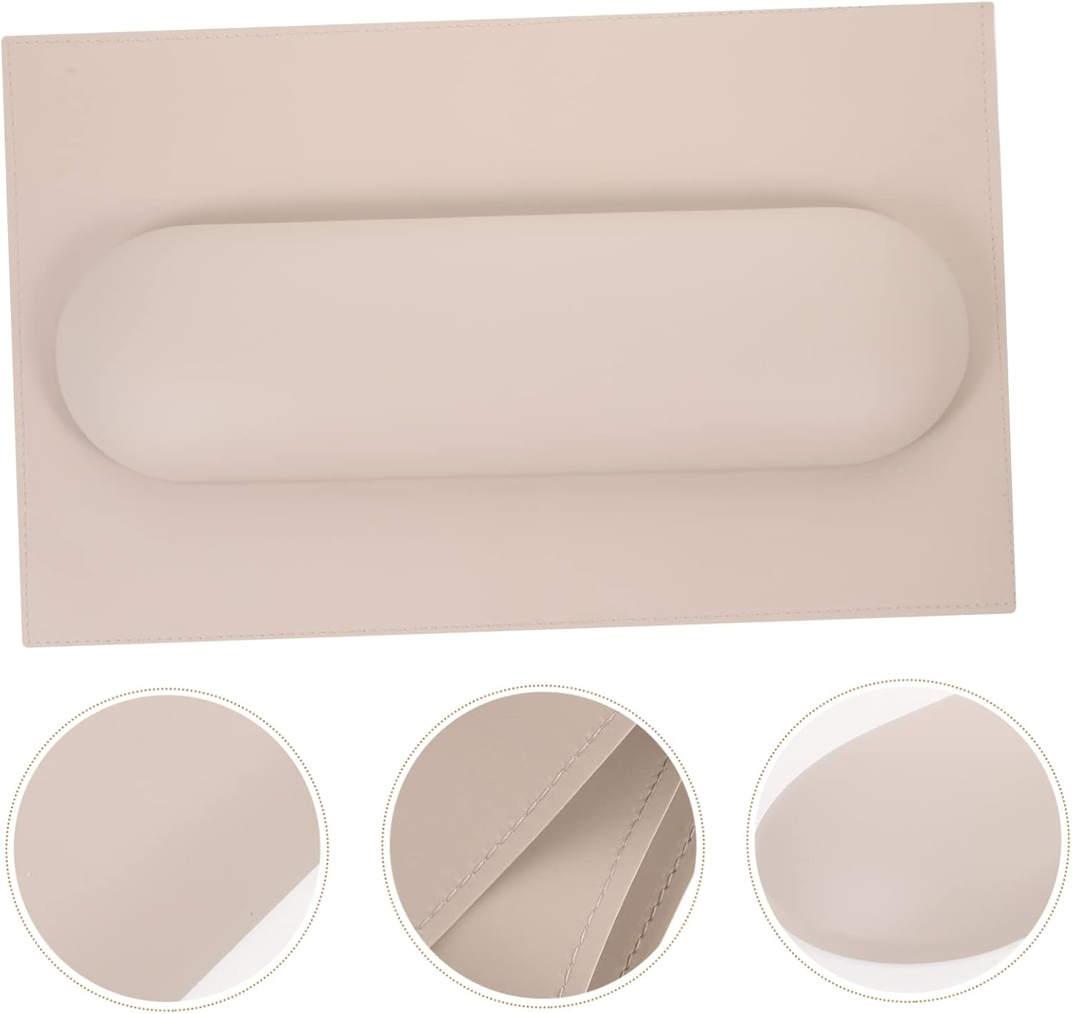 Ipetboom Nail Art Hand Pillow and Table Mat Set 2Pcs Nail Salon Hand Rest Cushion Manicure Arm Support Pad for Professional Techs in Cream Coffee image number 5