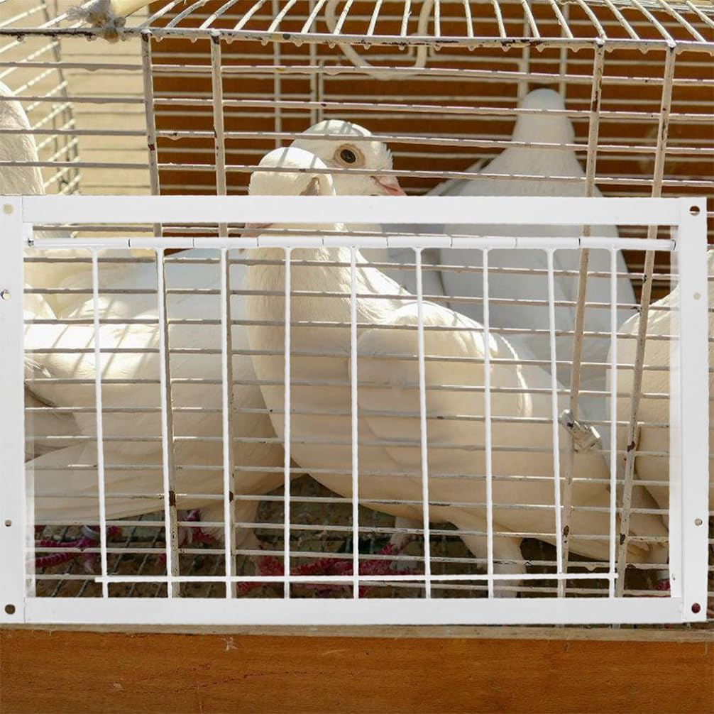 INOOMP Bird Cage Accessory - Stainless Steel Pigeon Entrance One-Way Door - Easy Installation Trap for Bird House - Replacement image number 4