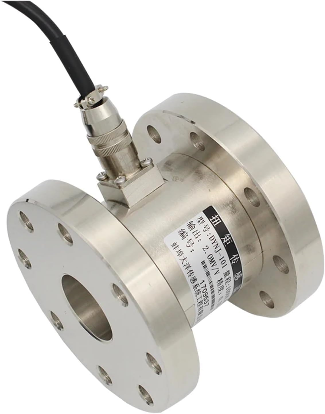 Torque Force Sensor 20Nm 500Nm 5000Nm Static Double Flange Rotary Non-Continuous Transducer to Measure Force, Pressure, Displacement, Strain(5000Nm) image number 4