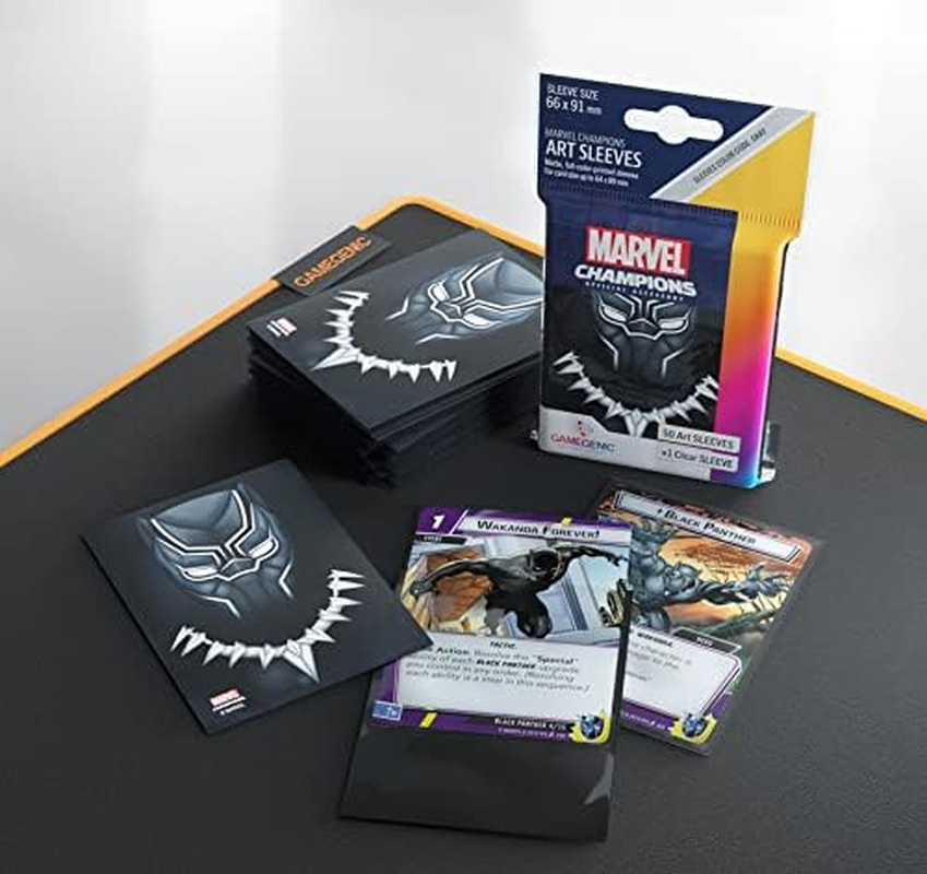 Gamegenic Asmodee North America Marvel Black Marvel Champions Art Sleeves image number 6