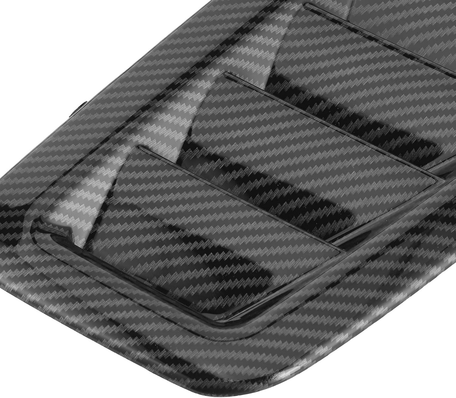Car Bonnet Vents, Carbon Fiber Hood Universal Car Front Bonnet Engine Hood Vents Car Air Vent Cover for Rs Mk2 Style Bonnet Vent Rs Style Car Front Vent Exterior Car Part(Carbon Fiber) image number 1