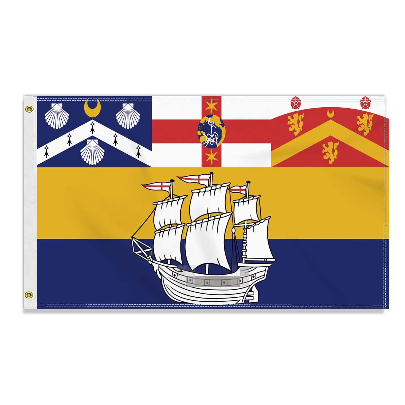 3&times;5 FT Large Sydney Flag, 90&times;150 CM Big 100D Australia City Outdoor Banner,Tiny Doube Side Printing Decor for Patio Garden with Brass Gromment image number 3