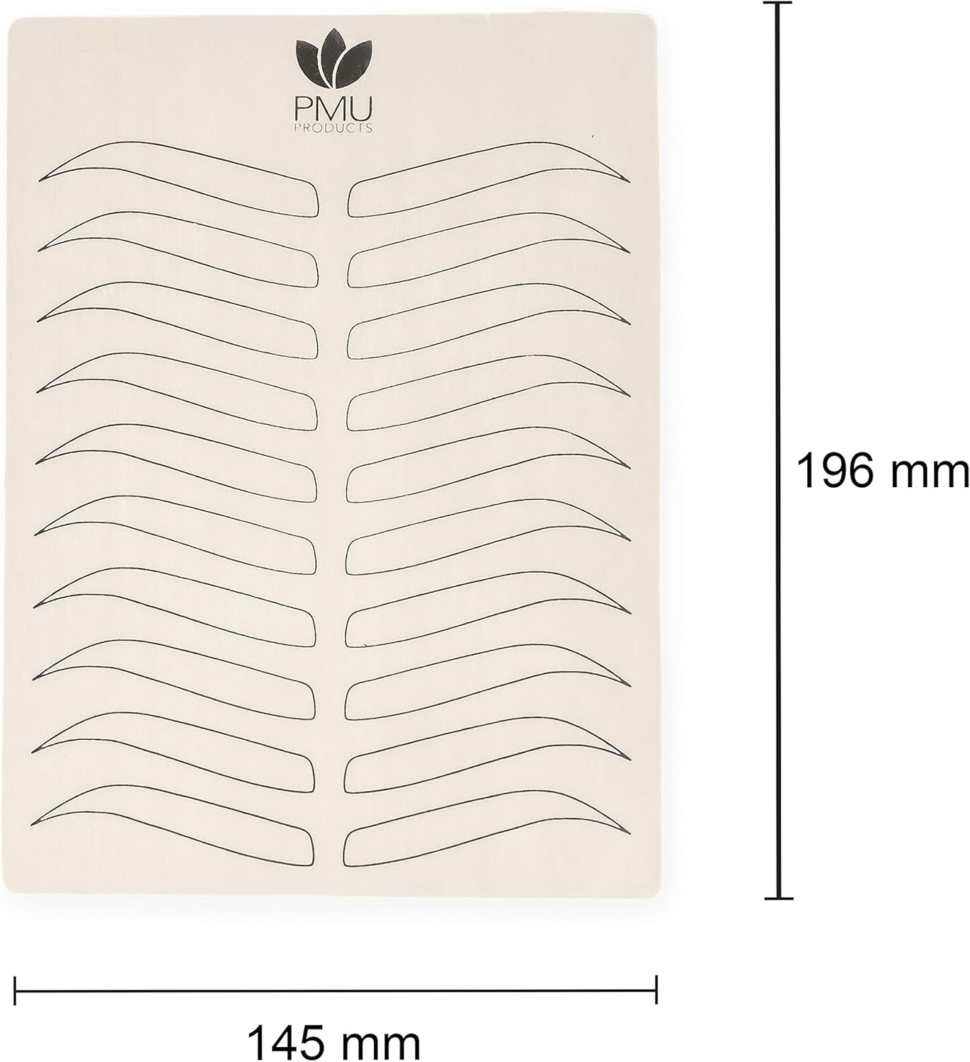 Premium Microblading Practice Skin for Cosmetic Tattooing | Realistic Double-Sided Beauty Tattoo Practicing Skins | Special Eyebrow Designs for Microblading (Black - 5 Pack) image number 2