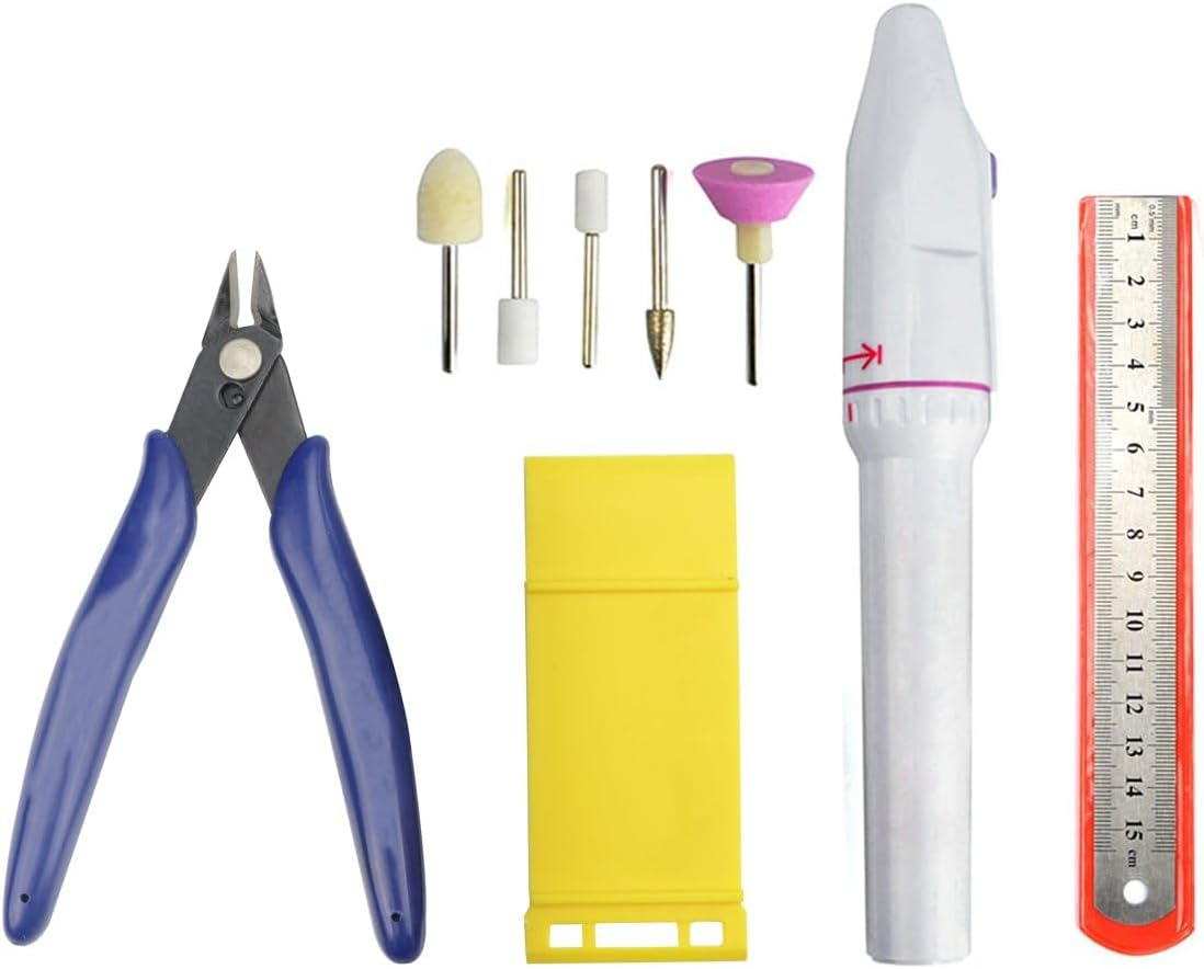 Professional 33 PCS Gundam Model Tools Kit Modeler Basic Tools Craft Set Hobby Building Tools Kit for Gundam Car Model Building Repairing and Fixing(J) image number 6