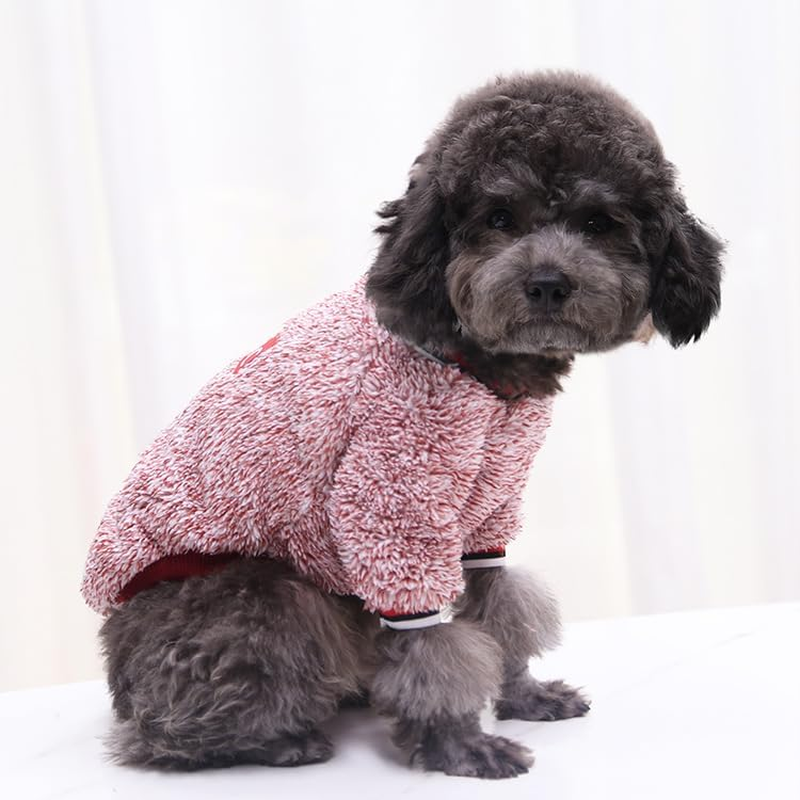 Classic Pet Puppy Sweater for Small Dogs Winter Warm Dog Clothes Soft Doggie Sweater Fashionable Dog Coat Dog Sweatshirts Dog Pullover Dogs Cats (Style 1, X-Small) image number 3