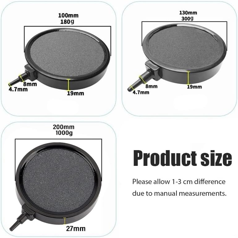 Air Bubble Disk Stone Aquarium Aerator Fish Tank Pump Hydroponics Oxygen image number 2