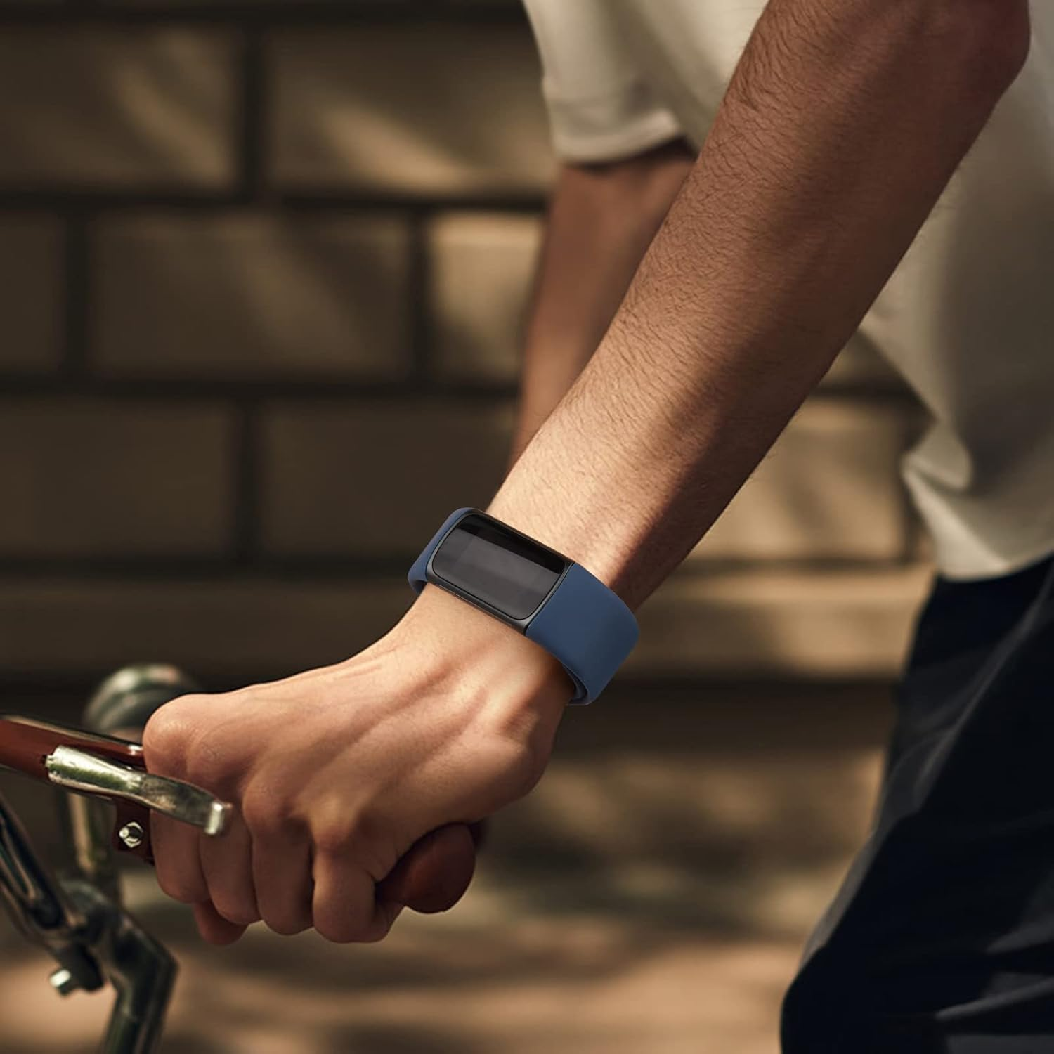 Leonids Bands for Fitbit Charge 5/6 - Soft Silicone Adjustable Breathable Sport Replacement Wristbands Strap for Advanced Fitness Tracker image number 4