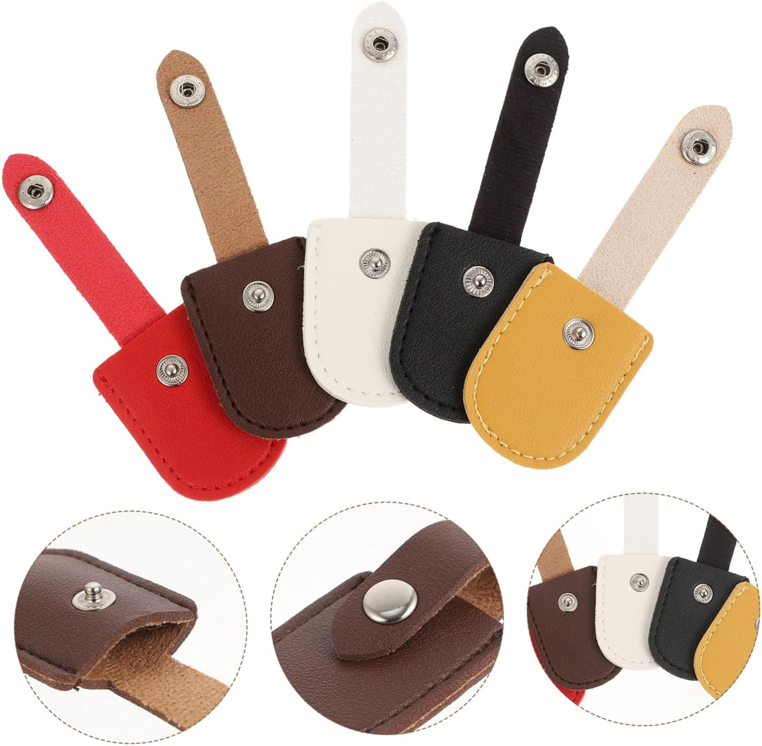 Healeved 5Pcs Manicure Cuticle Scissor Protective Cover Nail Nipper Cover for Nail Salon Supplies