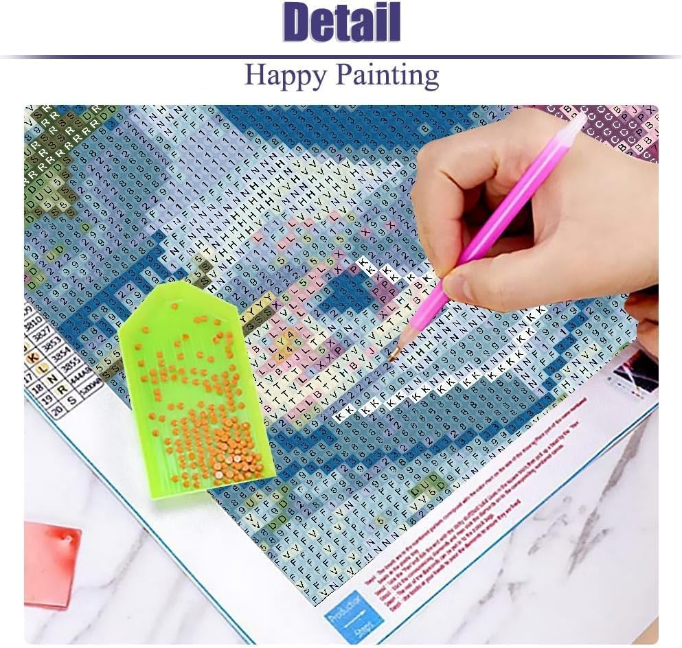 YECFWVRXHTS 5D Diamond Painting Kit for Adults, Potted Plant Diamond Art, DIY Full Drill Diamond Dot Gem Art, 12 X 16 Inch image number 3