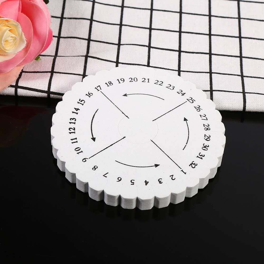 2Pcs round Square Kumihimo Disc Macrame Braided Cord String Bracelet Weaving Disk, DIY Weaving Tool, with English Instruction 3.9 * 3.9 * 0.4 Inch(L-Square and Round) image number 1