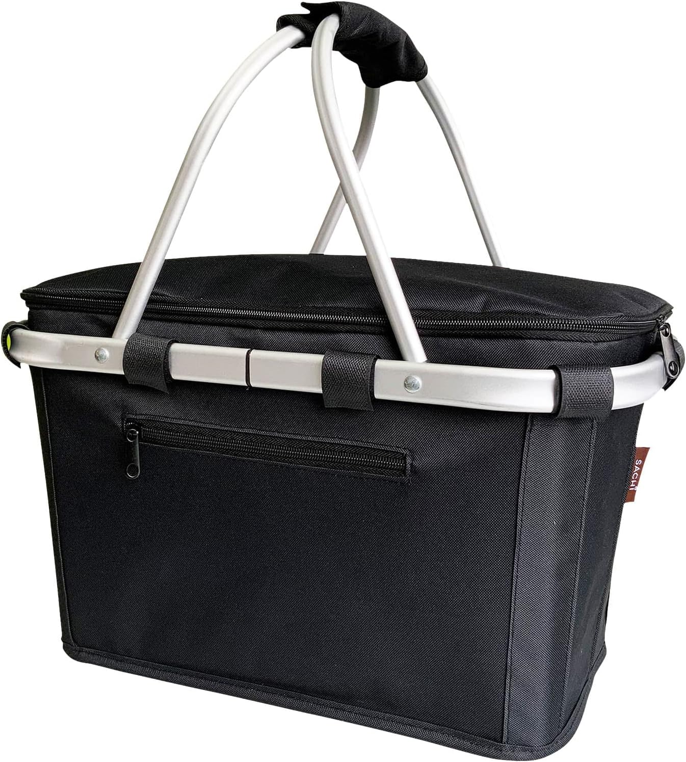 Sachi Insulated Carry Basket W/Lid - Black image number 4