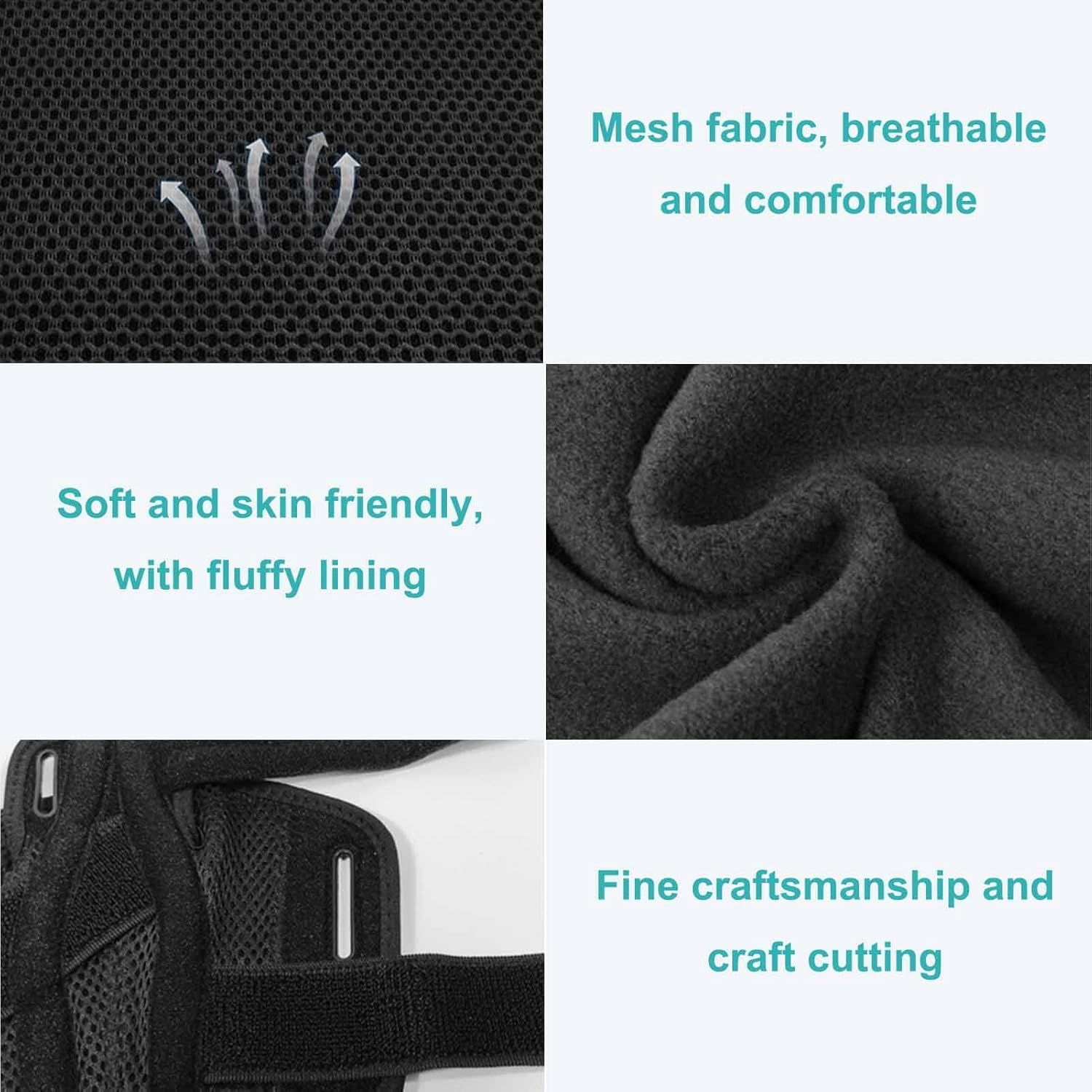 Thumb Brace with Wrist Support,Thumb Stabilizer Brace for Men and Women, Ideal for Thumb Pain, Tendonitis, Arthritis, and Sprained Wrists (Black)