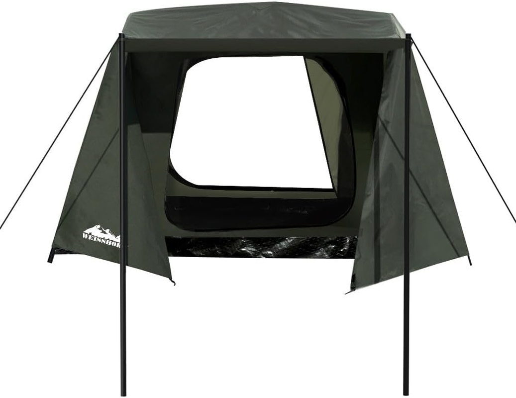 Weisshorn Beach Tent 2-3 Person Camping Tents, Portable Dome Shade Shelter, Easy Setup Lightweight Umbrella Sun Protection Outdoor Fishing Family Picnic Green image number 6