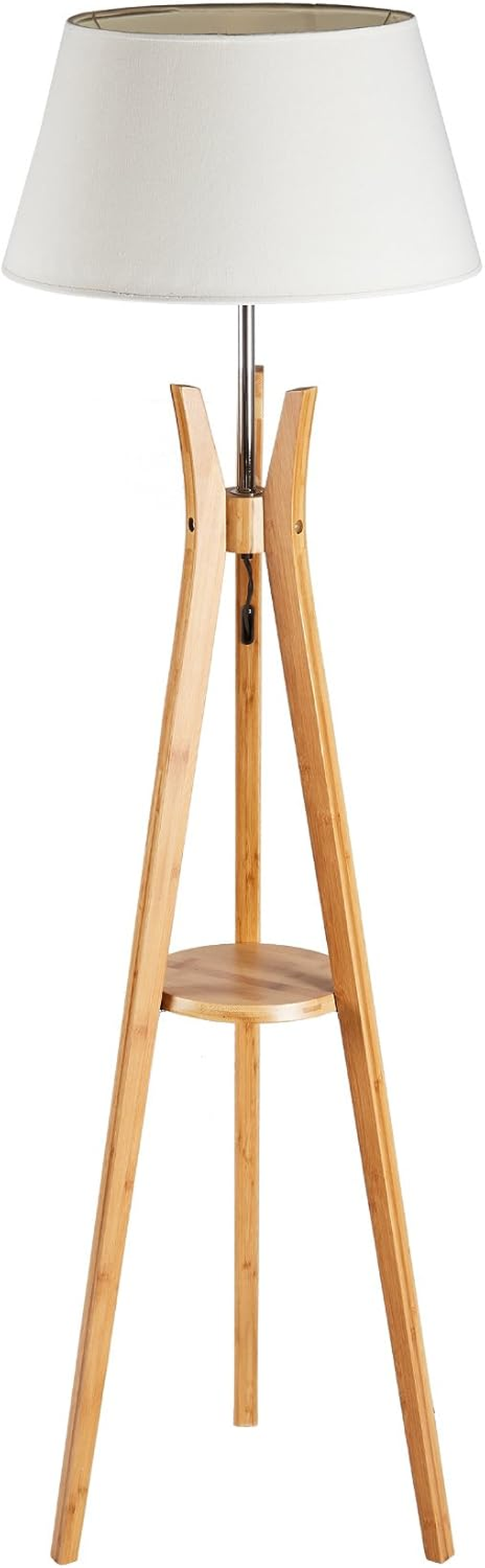 Modern Tripod Standing Floor Lamp Living Room Bedroom Office Reading Light 156Cm White image number 5