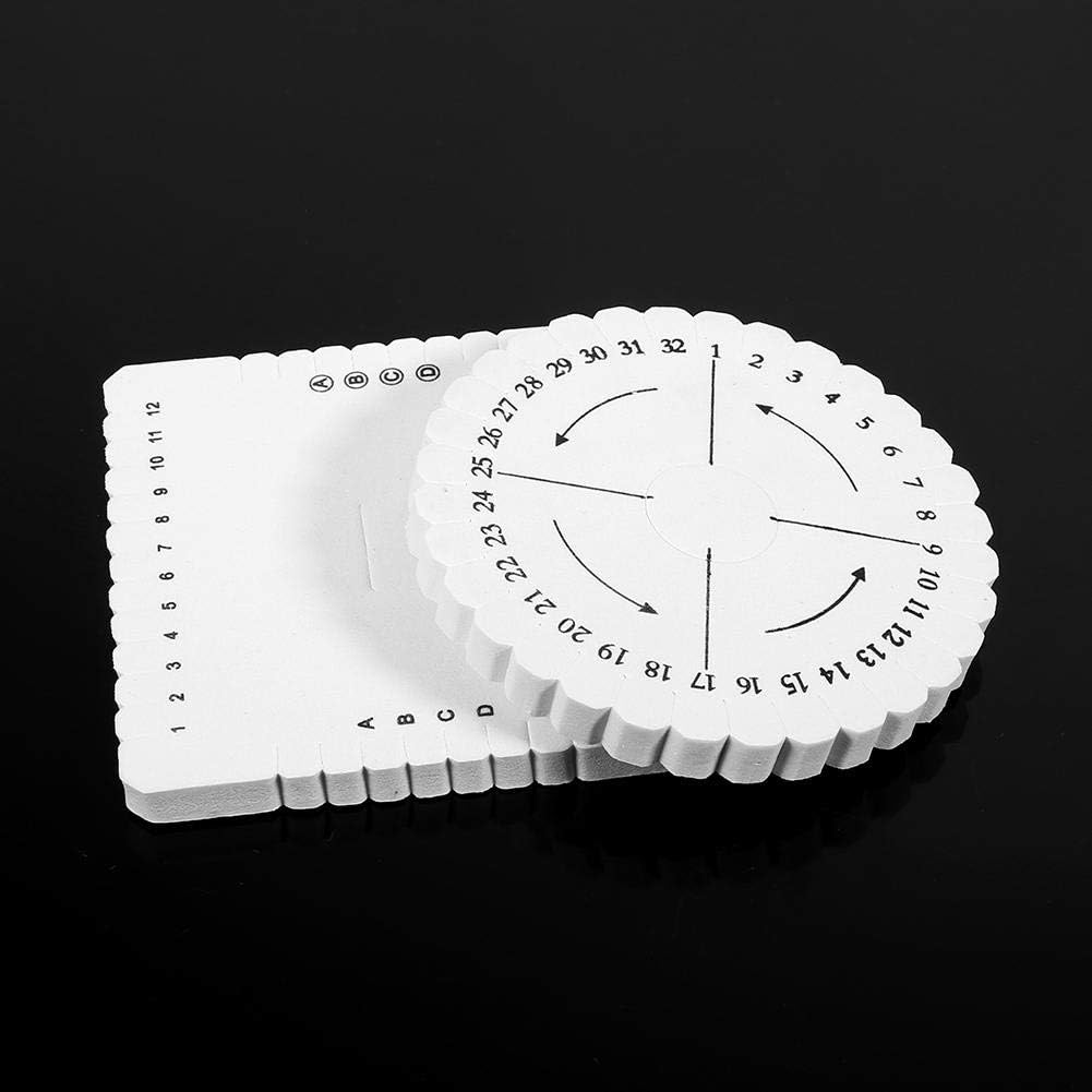 2Pcs round Square Kumihimo Disc Macrame Braided Cord String Bracelet Weaving Disk, DIY Weaving Tool, with English Instruction 3.9 * 3.9 * 0.4 Inch(L-Square and Round)