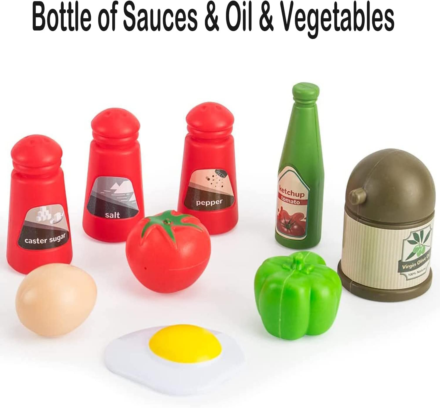 32Pcs Kids Kitchen Accessories Set,Toddlers Pretend Cooking Playset,Play Kitchen Toy with Pots Pans, Utensils Cookware, Foods, Canned Veges, Play Food Sets Toys for Kids Girls Boys(Green) image number 2