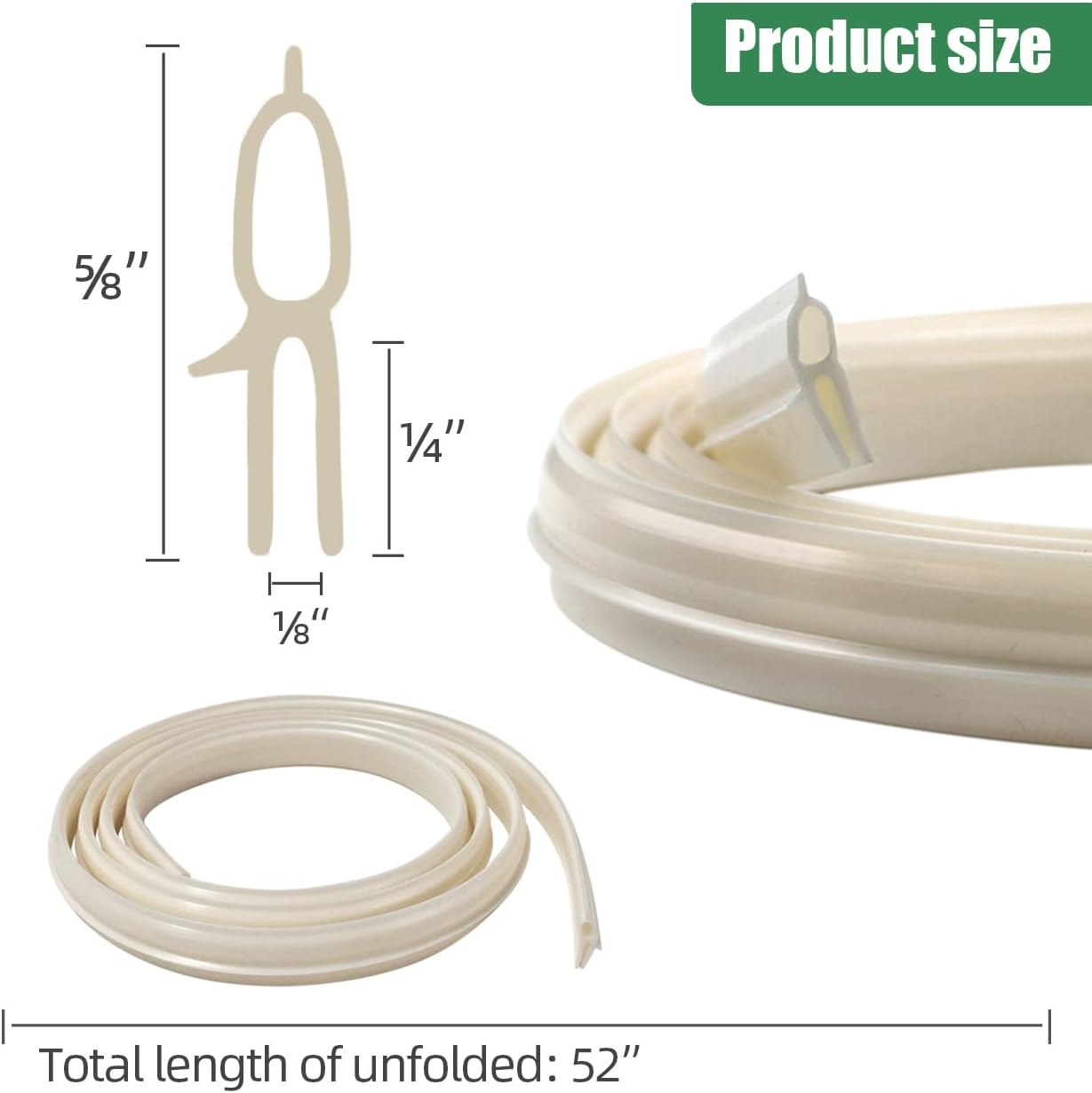 Camco RV Roof Vent Seal Kit - Vinyl Seal, 51" - Replacement for Camco, Ventline and Hengs (2 Pcs) image number 4