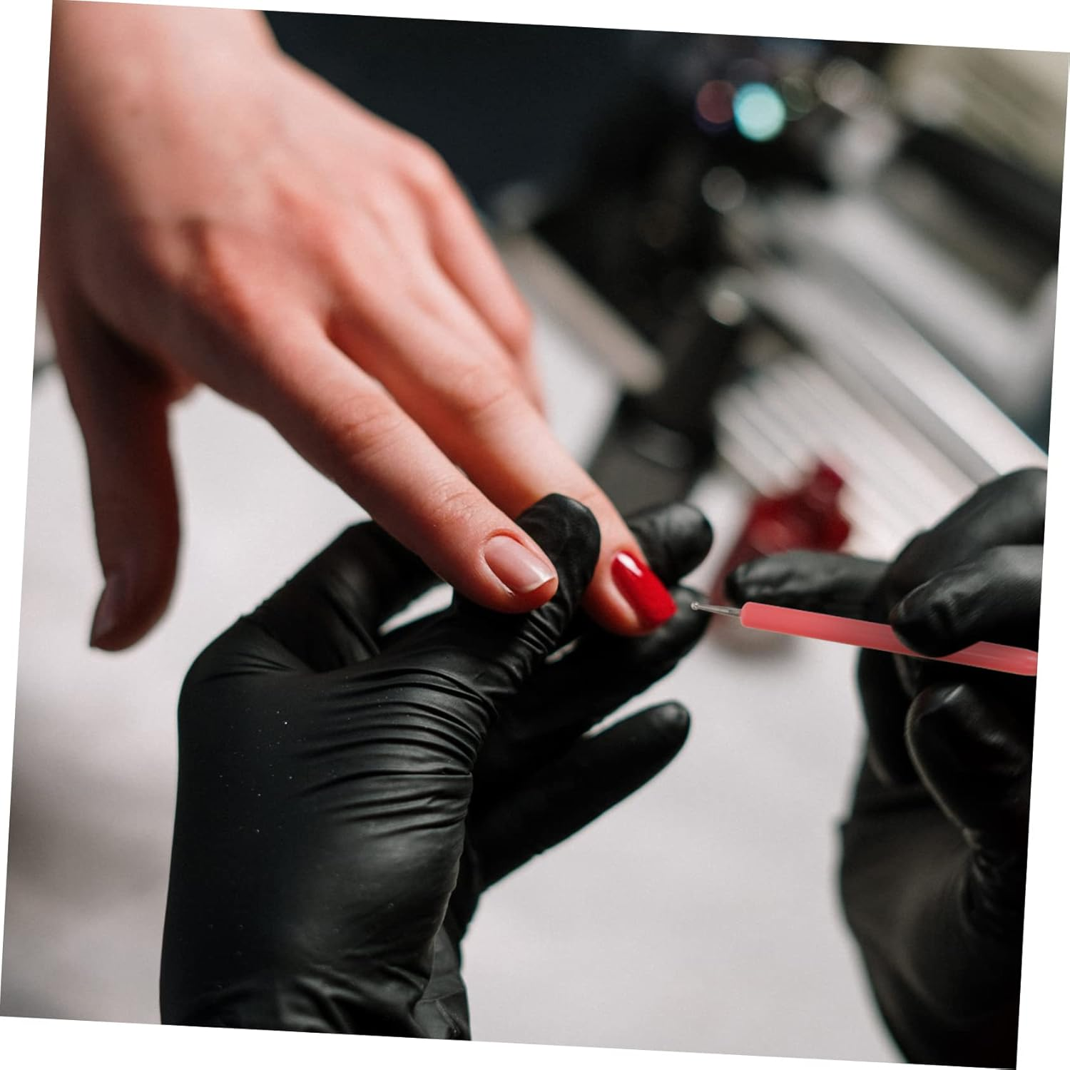 5Pcs Nail Art Pen Dual Silicone Heads for Nail Art Dotting and Manicure Use as Brush Pen for Detailed Designs image number 2