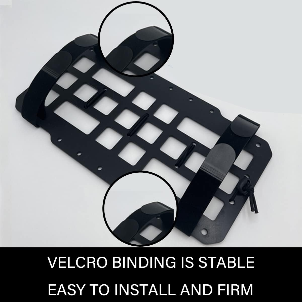 AICEL Rigid MOLLE Panel for Car Sun Visor, Auto Headrest and Seat Back Organizer, Tactical Gear Holder for EDC Pouch Rack Tool Holster, Backpack Insert Storage Rack for Small Items, Cards, Pens image number 5